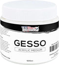 U.S. Art Supply White Gesso Primer by USArtSupply