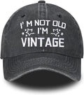 Embroidered Baseball Cap for Women Men Vintage Adjustable Washed Distressed Denim Baseball Hat