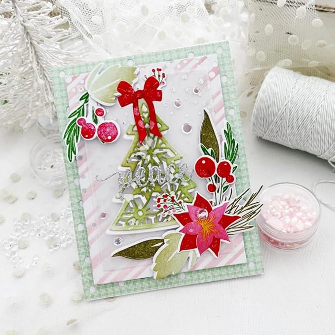 Metal Cutting Dies DIY Merry Christams Embossing Stencil Template Scrapbooking - Image 6