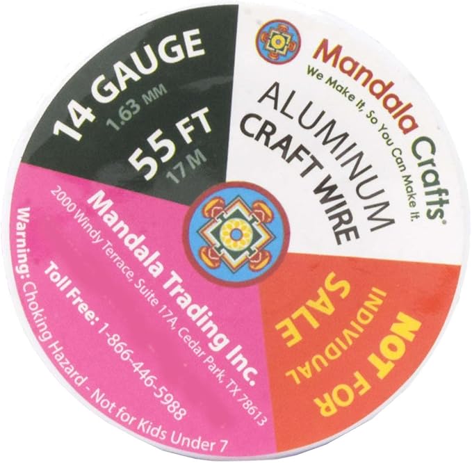 Mandala Crafts 14 Gauge Anodized Aluminum Craft Wire - Image 8