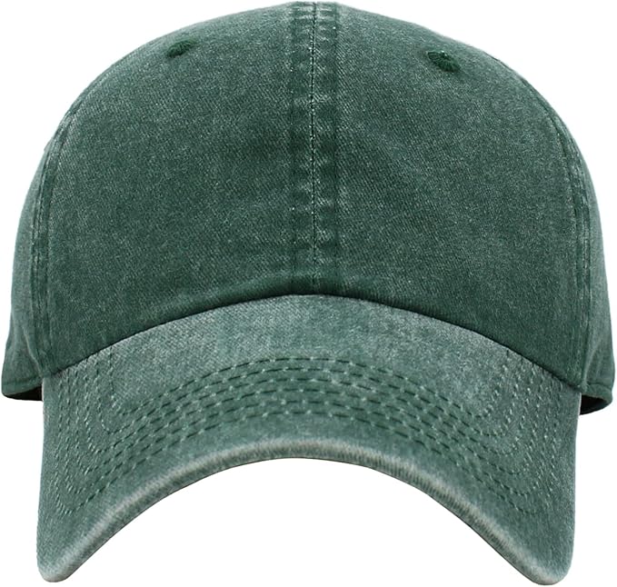 KBETHOS Classic Unisex Cotton Adjustable Low Crown Baseball Cap – Plain Dad Hat