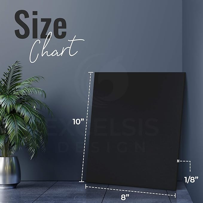 Black Foam Board 8 x 10 x 1/8" Inch, 15 Pack Acid-Free Foam Core Poster Board - Image 2