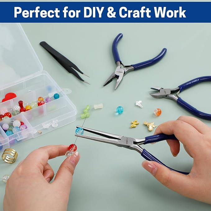 3 PCS Mini Pliers Set, Jewelry Pliers Kit - Image 6