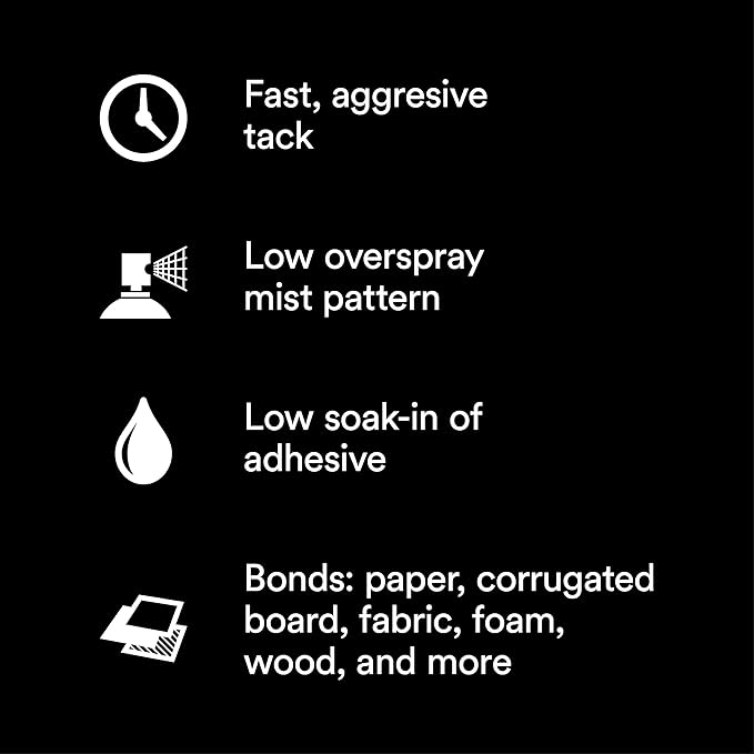 3M Super 77 Multipurpose Permanent Spray Adhesive Glue, Net Wt 13.44 oz - Image 2