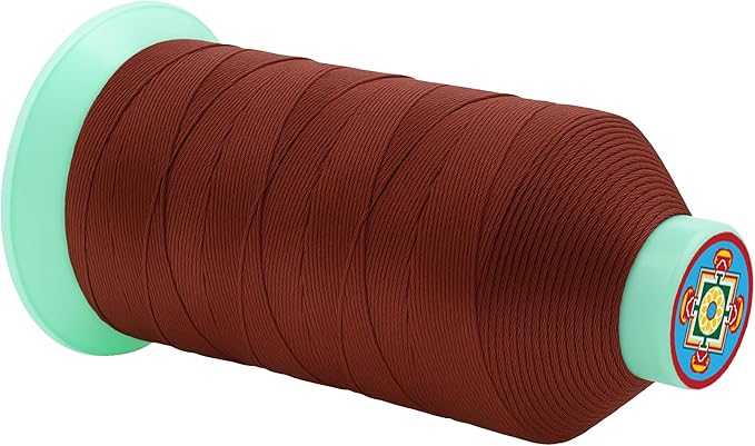 Mandala Crafts Size 207 630D T210 Bonded Nylon Thread Copper Brown Heavy Duty - Image 2