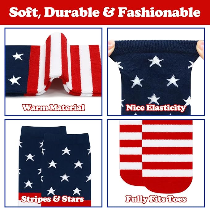 Sarfel Kids Soccer Socks Toddler Soccer Socks Girls Boys Soccer Socks Kids Tube Socks with Stripes Toddler Knee High Socks