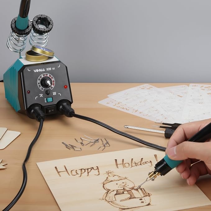 YIHUA 939-VI Dual Wood Burning Pen Wood Burning Kit - Image 9