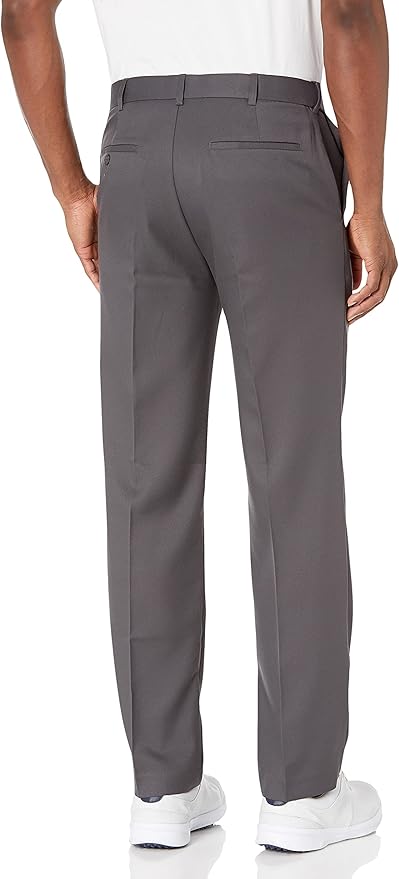 PGA Tour Men's Flat Front Golf Pant with Expandable Waistband