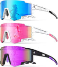 Kids Sunglasses Youth Baseball Sunglasses for Boys Girls Age 6-14 Sports UV400 Protection SunGlasses 3 Pack