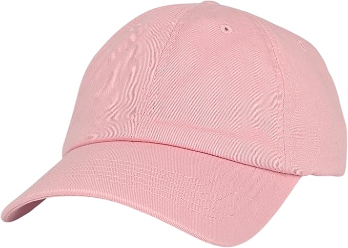 Classic Dad Hat Cotton, Low-Profile Plain Baseball Cap, Adjustable, Breathable and Packable