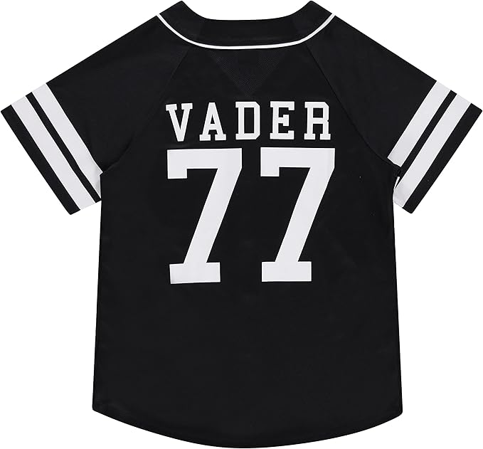 STAR WARS Ladies Baseball Jersey - Darth Vader, Luke Skywalker and Baby Yoda Mesh Button Down Baseball Jersey
