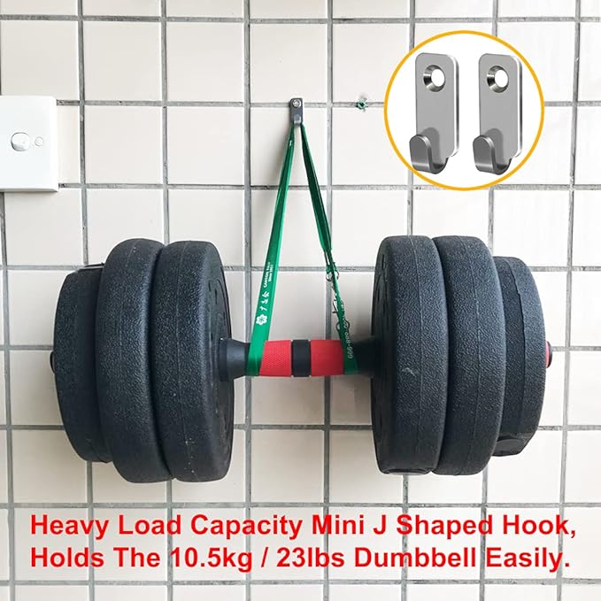 10pcs Heavy Duty Hanger 304 Stainless Steel Wall Mounted Mini J Hook - Image 3