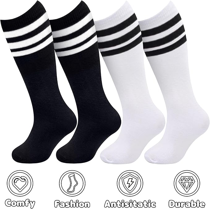 Olreco Toddler Soccer Socks Kids Baseball Socks Youth Softball Sock for Girls Boys Football Sock Boys Athletic Accessories