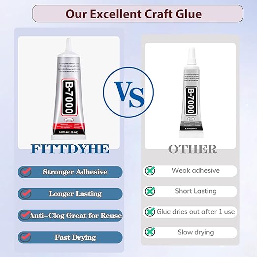 B7000 Jewelry Glue for Making, FITTDYHE 1PCS 50ML/1.69 fl oz Clear Adhesive for - Image 6