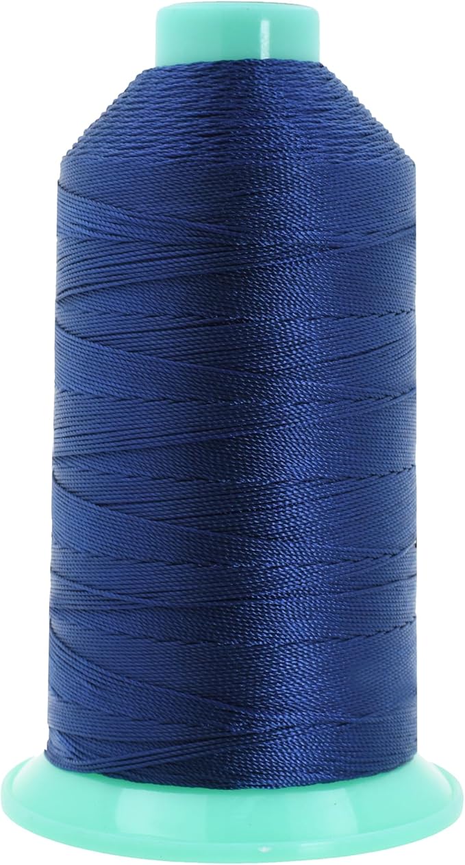 Mandala Crafts Bonded Nylon Thread Navy Blue Heavy Duty Sewing Threads by MandalaCrafts
