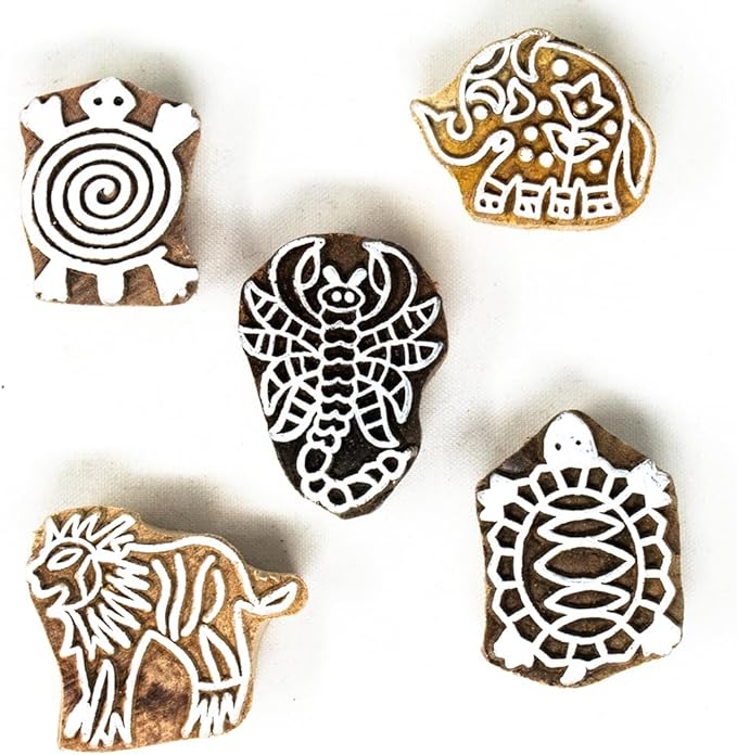 Hashcart Wooden Stamp Block, Printing Stamp Design Set | Block - Image 2