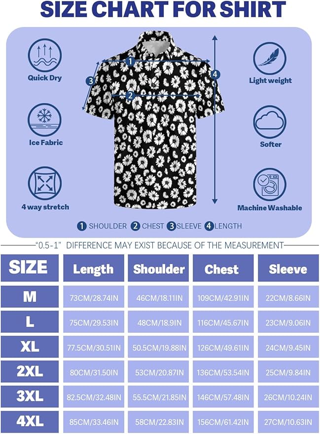 HUURAY Funny Golf Polos for Men Funny Print Short Sleeve Shirts Quick Dry Polo Shirts Hawaiian Shirt Performance Golf Outfits