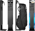 Wall Mount Golf Bag for Garage, Carbon Steel Silent Sliding Rail Golf Bag Holder Wall Mount Rack, Golf Bag Storage Organizer for Golfing Clubs, Home, Basement - 2 Pcs