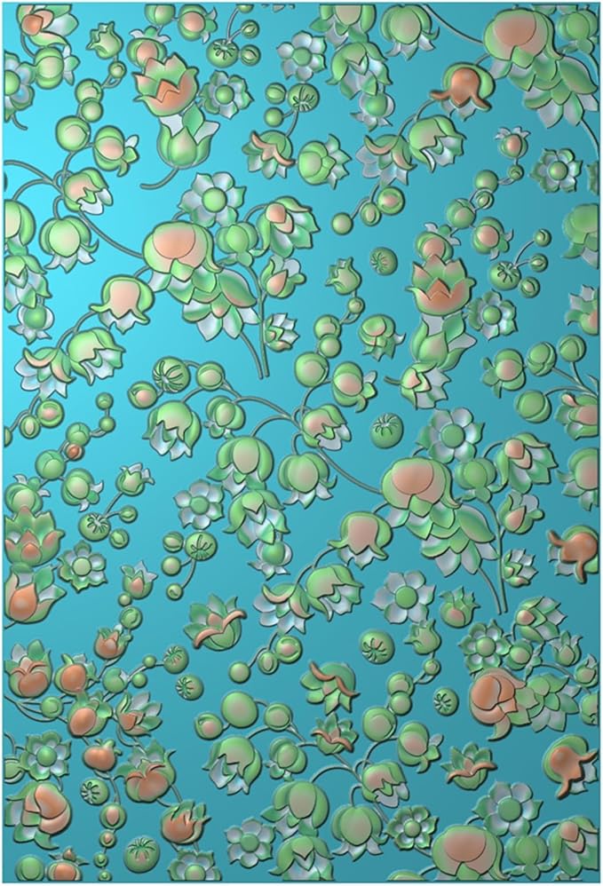 BAOFALI 3D Embossing Folder for Card Making, Beautiful Flower Plastic Texture - Image 4