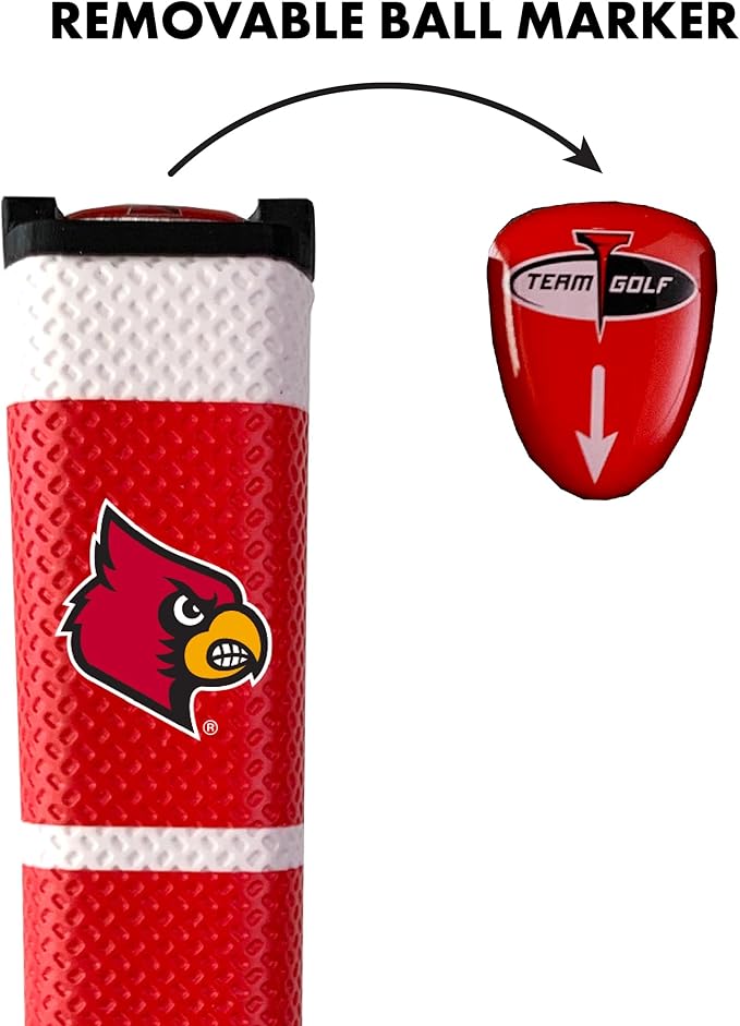 Team Golf NCAA Golf Putter Grip with Removable Gel Top Ball Marker, Durable Wide Grip & Easy to Control