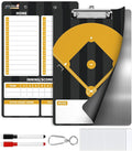 AOLEBA Baseball Lineup Board for Dugout,Dry Erase Magnetic Metal Baseball Clipboard for Coaches