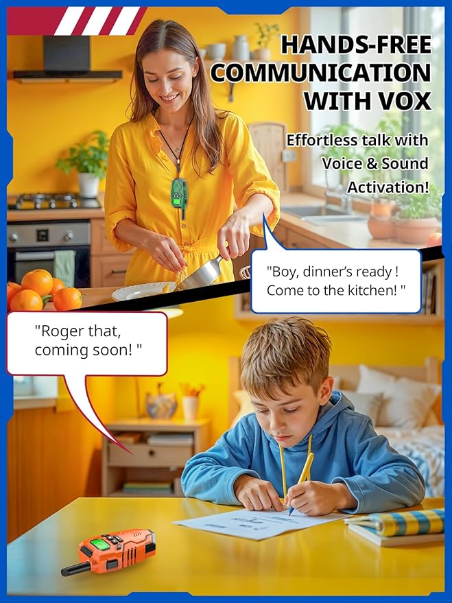 Walkie Talkies for Kids, Long Range 2 Way Radio, Outdoor Hiking Toys for 3-12 - Image 6