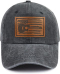 Guitar American Flag Hat for Men Women, Funny Adjustable Cotton Baseball Cap