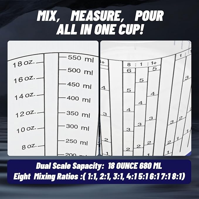 15 PACK Paint Mixing Cups by KEHE REFINISH, 10 oz, Disposable or Reusable - Image 5