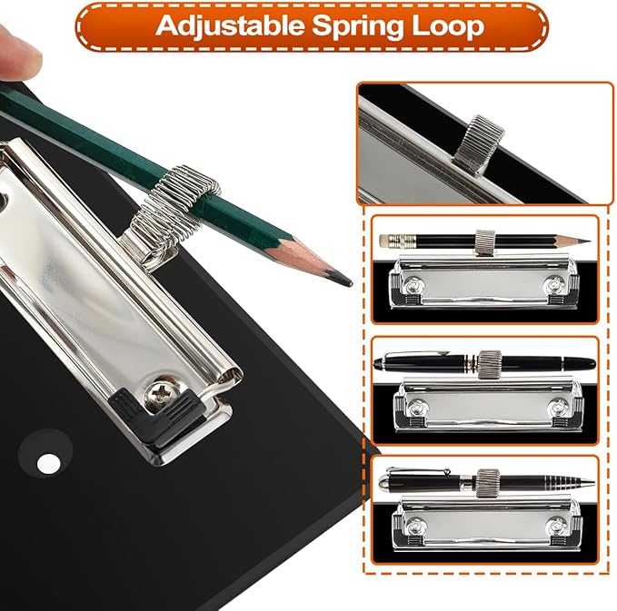 Golf Cart Scorecard with Pencil Holder Suitable for Almost All EZGO/Club Car/Yamaha Golf Carts Models with 5 or 6 Hole Golf Cart Steering Wheels