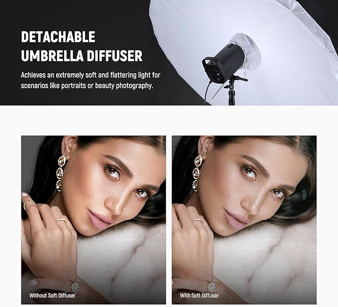 NEEWER 65"/165cm Parabolic Reflective Umbrella Photography - Image 4