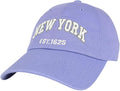 Elidan NY Dad Hat New York EST.1625 Cotton Cap, Adjust Buckle Strap, Unstructured Low-Profile NY Baseball Cap for Men & Women