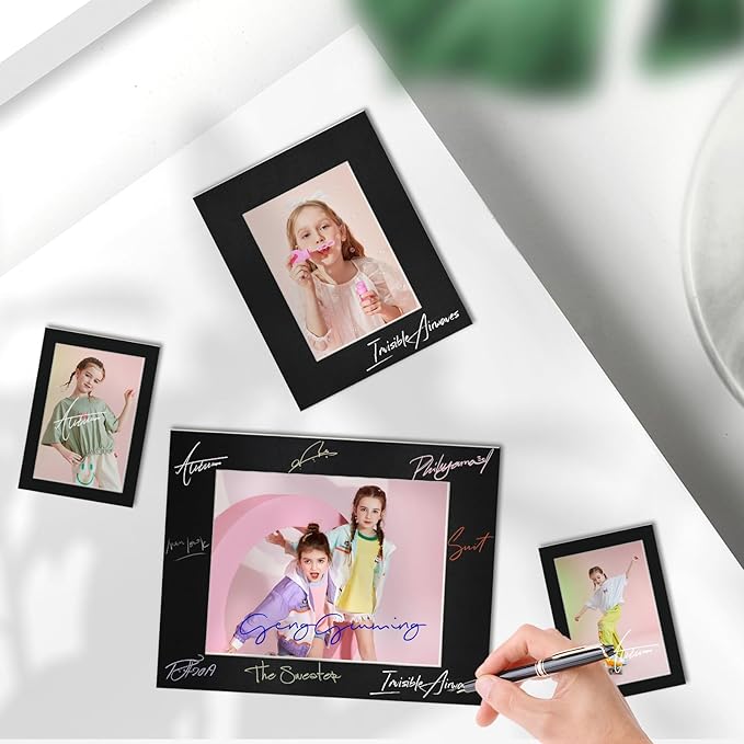 Egofine 11x14 Black Picture Mats Pack of 14, Frame Mattes - Image 5