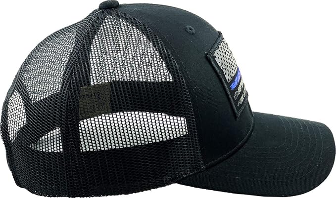 KBETHOS Flag USA America Military Thin Blue Line Thin Red Line Vintage Distressed Baseball Cap Dad Hat Unisex Adjustable…