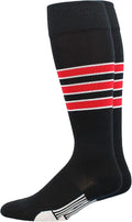MadSportsStuff Softball Socks Baseball Socks | White & Team Colors | USA Made | Sizes for Girls, Youth Boys, Men & Women