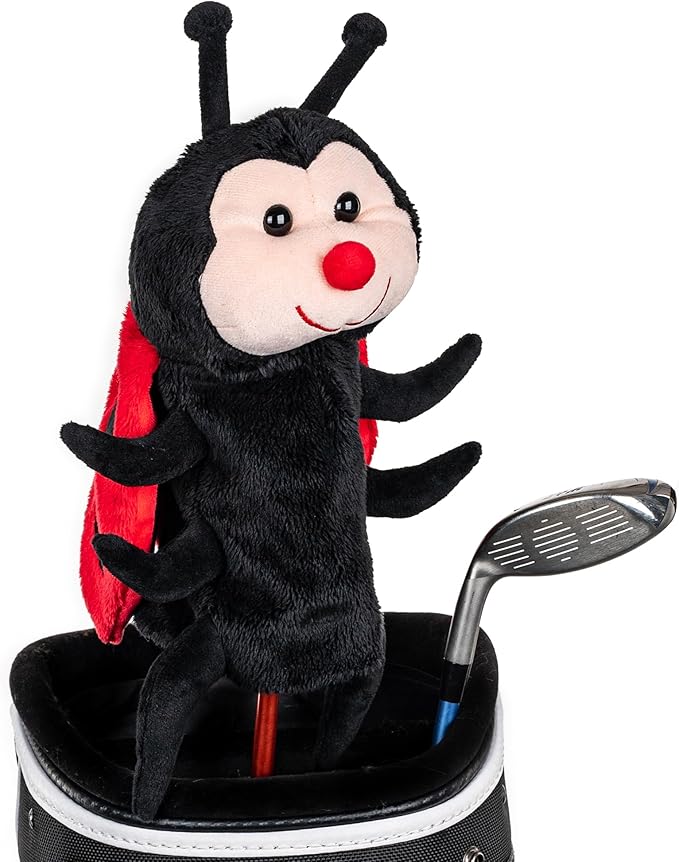 Daphne’s Lady Bug Hybrid Headcover | Premium Hybrid and Fairway Wood Headcovers | Funny Golf Club Covers | Stylish Protection for Your Clubs | Men's Golf Gear | Headcover for Men and Women