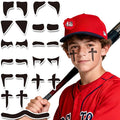 48 Pairs Eye Black Stickers, Sports Face Eyeblack Sticker for Baseball Football Softball Accessories Themed Party Birthday Party Supplies
