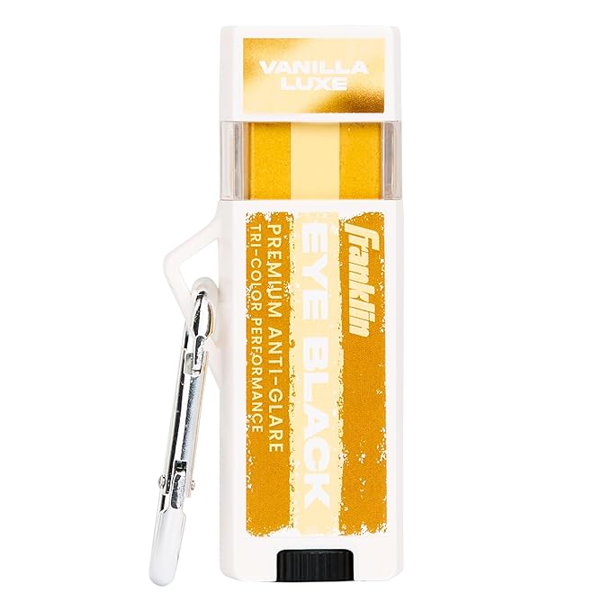 Franklin Sports Premium Baseball Eye Black - All Sports Eyeblack Stick for Baseball, Softball + Football Players - 3 Color Gold Fusion for Sun Glare - Vanilla/Gold