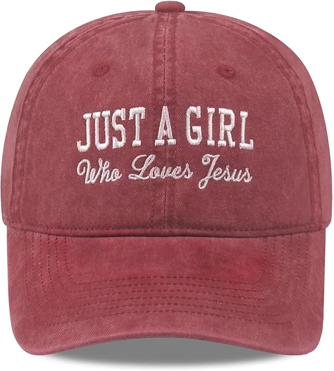 Faith Christian Patriotic Embroidered Baseball Cap, Vintage Cotton Dad Hat for Men Women, Birthday