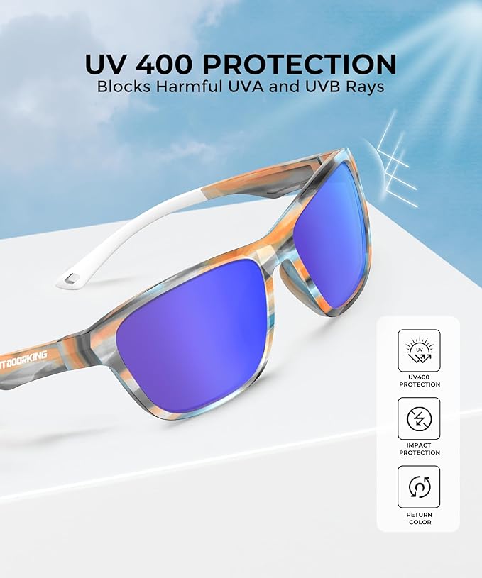 Polarized Running Sunglasses for Women Mens Sun Glasses for Cycling Fishing Driving Golf UV Protection