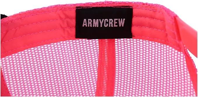 Armycrew Oversize XXL Low Profile Two Tone Mesh Back Trucker Baseball Cap
