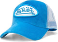 Von Dutch Unisex Trucker Hat - Velvet Curved Bill Mesh Back Retro Classic Adjustable Snapback Baseball Cap for Men and Women