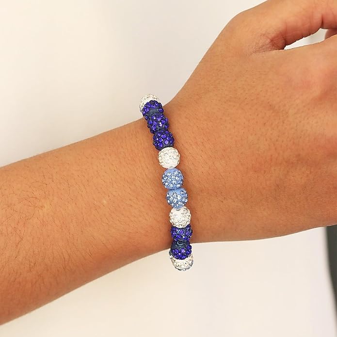 Baseball Bracelet for Women Men Baseball Mom Accessories Essentials Stuff Sparking Bead Bracelet Jewelry Baseballs Sport Fan Bracelet for Sports Game Team