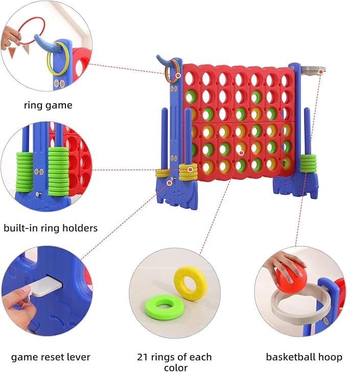 UNICOO Giant 4 in A Row Game - Image 3