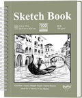 9 x 12 Sketchbook, 68lb/100gsm Sketch Pad 100 Sheets Spiral Bound Acid Free by SuFly