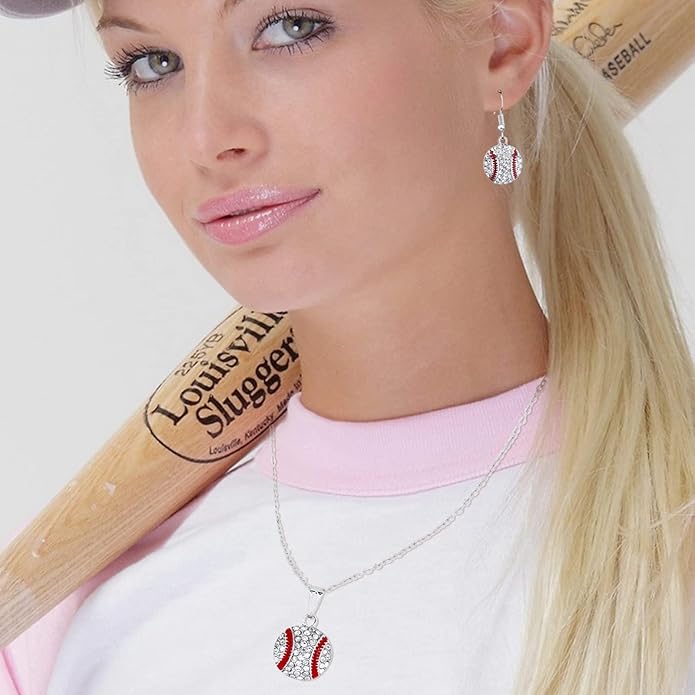 Baseball Earrings for Women Baseball Mom Accessories Essentials Game Day Fan Gifts Lightweight Sports Stud Earrings Jewelry Game Day Shirts Women