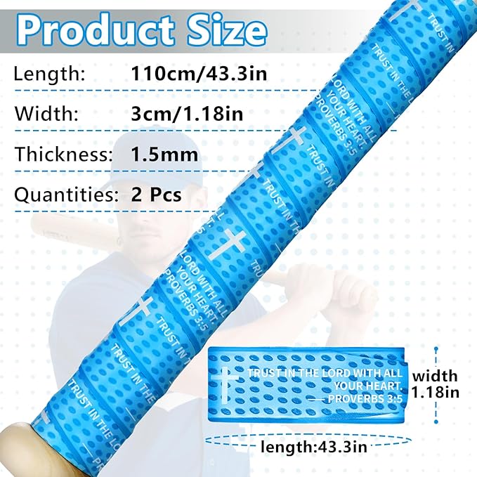 Eyourlife 2/4 Pack Baseball Bat Grip Bat Wraps for Baseball Lifestyle Softball Gifts Pro Feel Non-Slip Elite Batting Grip Tape for Bats Players
