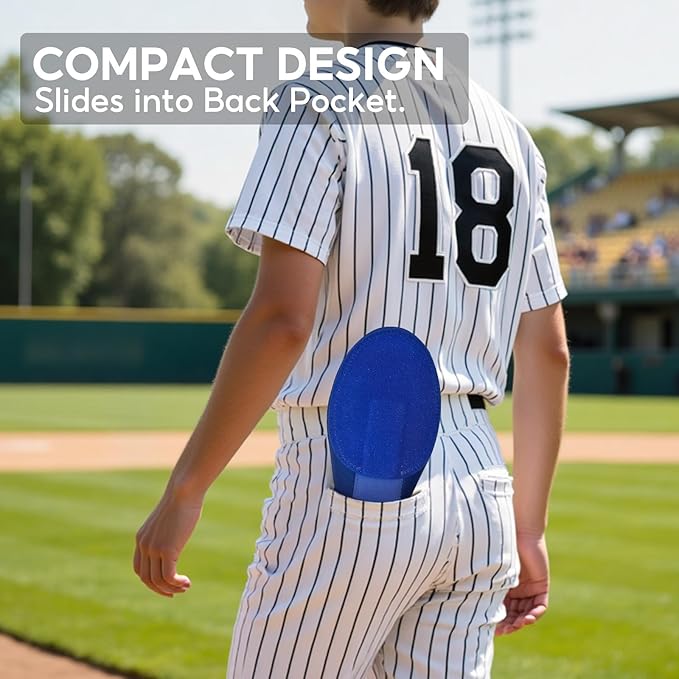 Baseball Sliding Mitt, Youth Ages 6-12 & Teens Adults 12+, Sliding Glove Hand Guard for Baserunning, Hard Shell Ambidextrous Left/Right, Baseball/Softball Compatible, Drip Style