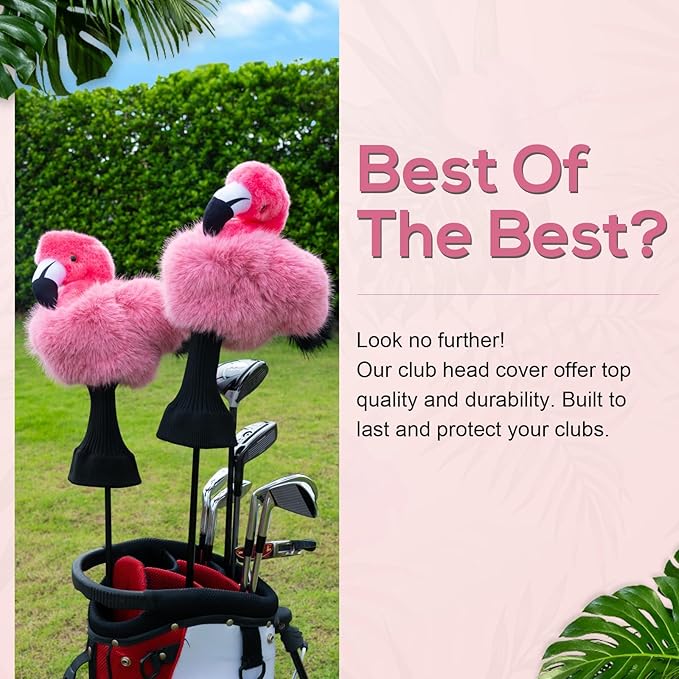 mytag Funny Golf Club Head Covers, Animal Plush Driver Headcover, Golf Headcover Fits Standard 460cc Driver Head