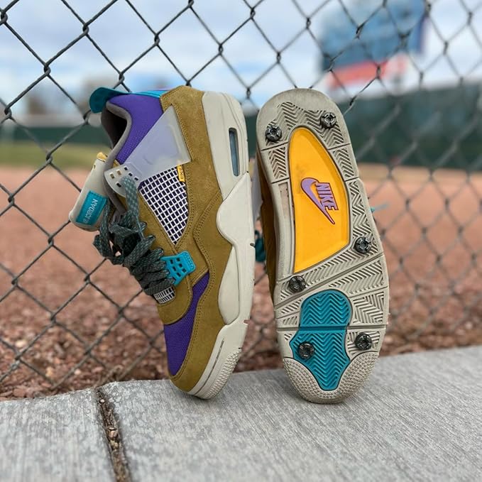 Yardkicks Baseball Cleats Kit: DIY Metal Softball Studs for Your Shoes - Transform Sneakers into Custom Cleats - Unisex Spikes - 20 Studs - Ideal Gift for Ball Players & Kids to Boost Field Traction