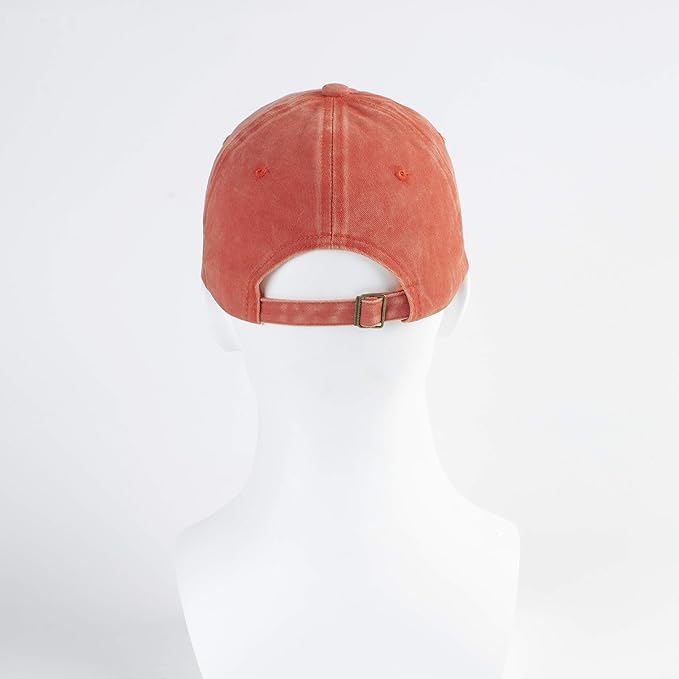 LANGZHEN Unisex Baseball Cap 100% Cotton Fits Men Women Washed Denim Adjustable Dad Hat